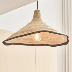 Suspension Naturelle|Suspension Électrifiée*alinea Suspension électrifiée en jonc de mer D91cm - Naturel