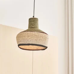 Suspension Naturelle|Suspension Électrifiée*alinea Suspension électrifiée en jonc de mer D30cm - Naturel