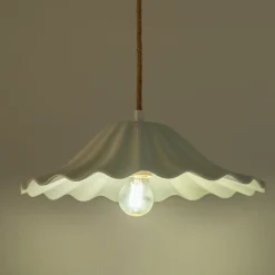 Suspension Électrifiée*alinea Suspension électrifiée en porcelaine D30cm - Blanc