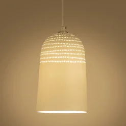 Lustre De Salle À Manger|Lustre*alinea Suspension électrifiée en porcelaine D14,5cm - Blanc