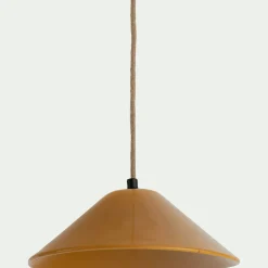 Suspension Électrifiée*alinea Suspension électrifiée en porcelaine D27,5cm - Jaune