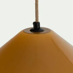 Suspension Électrifiée*alinea Suspension électrifiée en porcelaine D27,5cm - Jaune