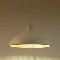 Suspension Électrifiée*alinea Suspension électrifiée en terre cuite D35cm - Blanc