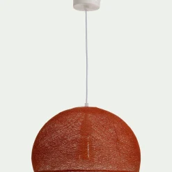 Suspension Électrifiée*alinea Suspension électrifiée en tissu D38cm - cuivre tanné Rouge