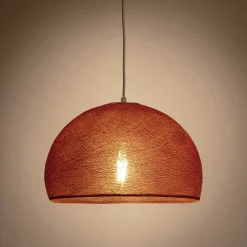 Suspension Électrifiée*alinea Suspension électrifiée en tissu D38cm - cuivre tanné Rouge