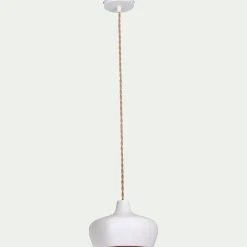 Suspension Électrifiée*alinea Suspension électrifiée en terre cuite D18cm - Blanc