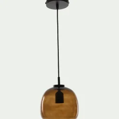 Suspension Électrifiée*alinea Suspension électrifiée en verre D20cm - Marron