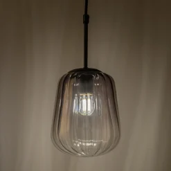 Suspension Électrifiée*alinea Suspension électrifiée en verre D17,5cm - Gris