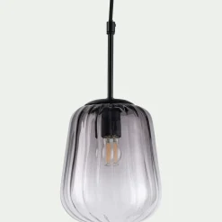 Suspension Électrifiée*alinea Suspension électrifiée en verre D17,5cm - Gris