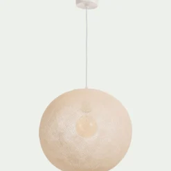 Suspension Électrifiée*alinea Suspension électrifiée globe en tissu D38cm - Beige