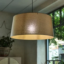 Suspension Électrifiée*alinea Suspension électrifiée tambour en papier tressé D78cm - Naturel