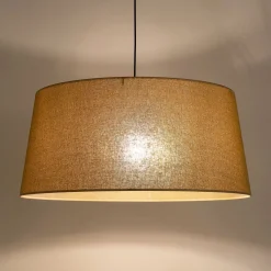 Suspension Électrifiée*alinea Suspension électrifiée tambour en papier tressé D78cm - Naturel