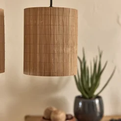 Suspension Naturelle|Suspension Électrifiée*alinea Suspension électrifiée triple en bambou L61cm - Naturel