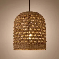 Suspension Naturelle|Suspension Non-Électrifiée*alinea Suspension le non électrifiée en jacinthe d'eau - D30xH35cm Naturel