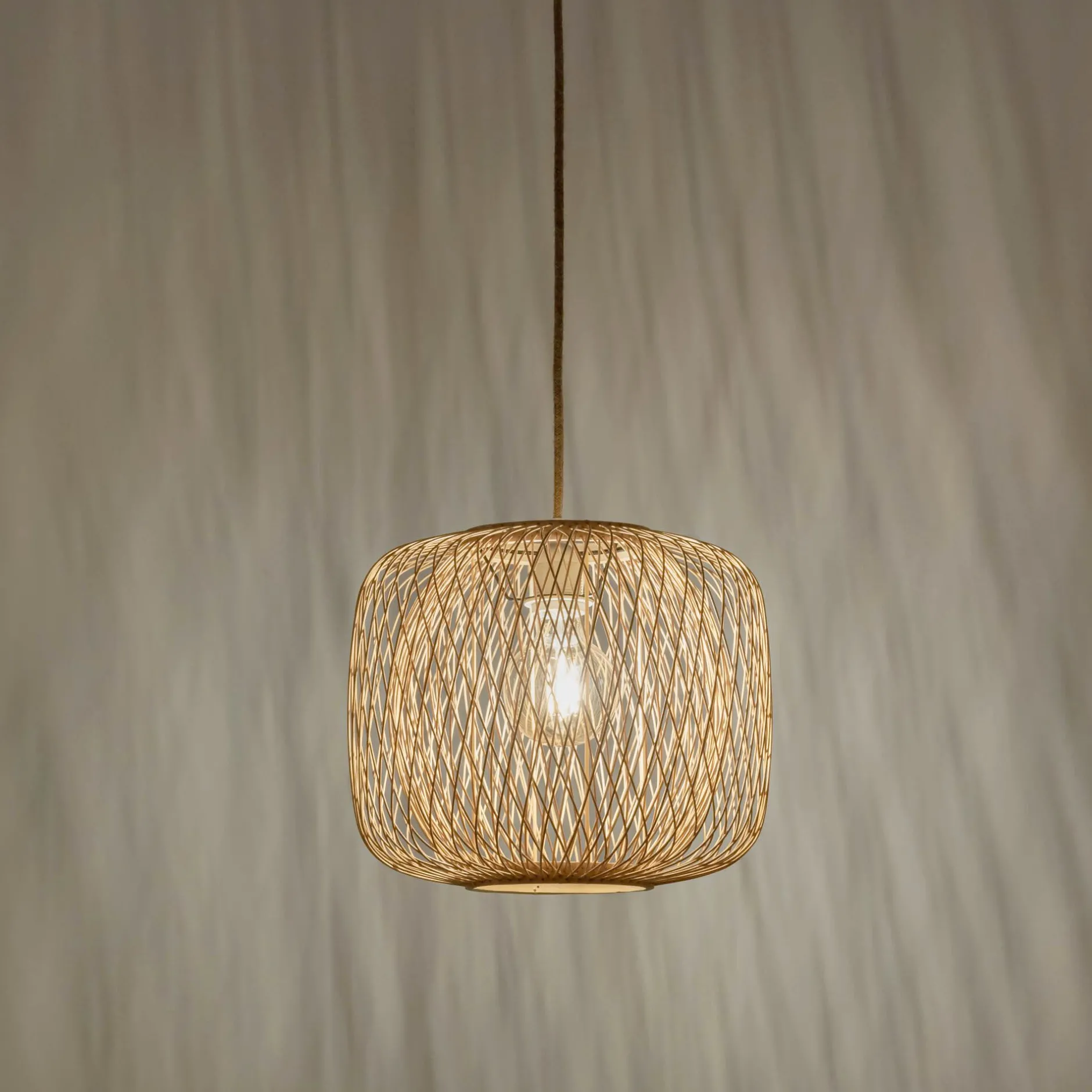 Lustre De Salle À Manger|Lustre*alinea Suspension non électrifiée en bambou D35cm - Naturel
