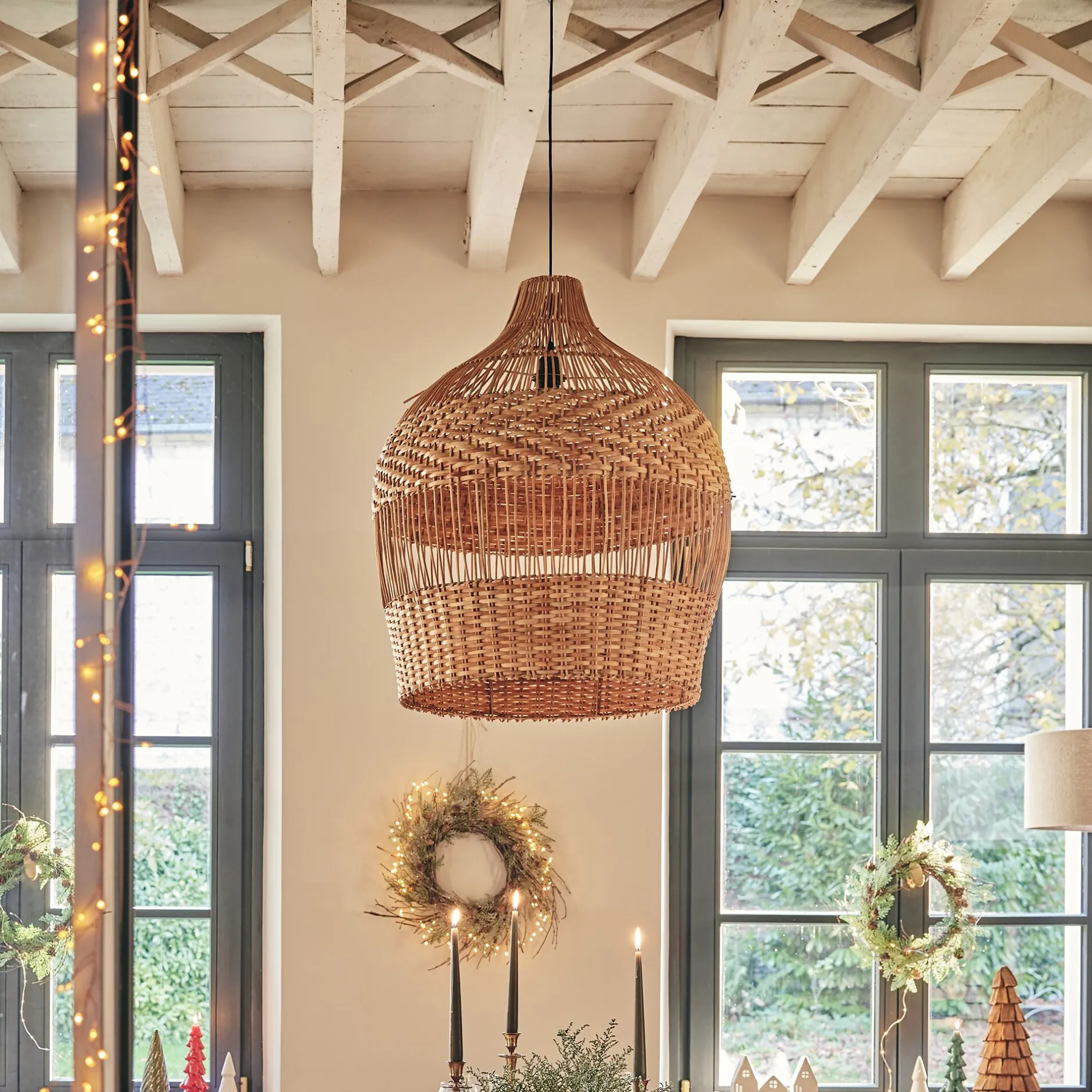 Suspension Naturelle|Suspension Non-Électrifiée*alinea Suspension non électrifiée en rotin D60cm - Naturel