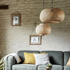 Lustre De Salle À Manger|Lustre*alinea Suspension non électrifiée en bambou - D30cm Naturel