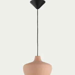 Lustre De Salle À Manger|Lustre*alinea Suspension ronde en terre cuite D18,6cm - argile Rose