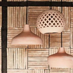 Lustre De Salle À Manger|Lustre*alinea Suspension ronde en terre cuite D18,6cm - argile Rose