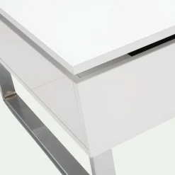 Table Basse*alinea Table basse avec tablette relevable - Blanc
