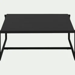Table Basse Exterieur*alinea Table basse de jardin carrée en aluminium - Noir