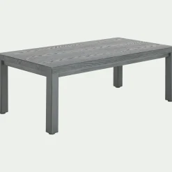 Table Basse Exterieur*alinea Table basse de jardin rectangulaire en aluminium - Gris