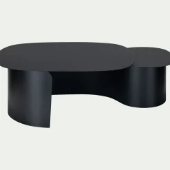 Table Basse*alinea Table basse en acier L125xH37cm - Noir