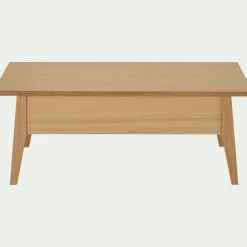 Table Basse*alinea Table basse en bois avec plateau relevable - naturel Bois clair