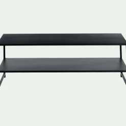 Table Basse*alinea Table basse rectangulaire en acier - Noir