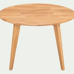 Table Basse*alinea Table basse ronde en chêne massif - Bois clair
