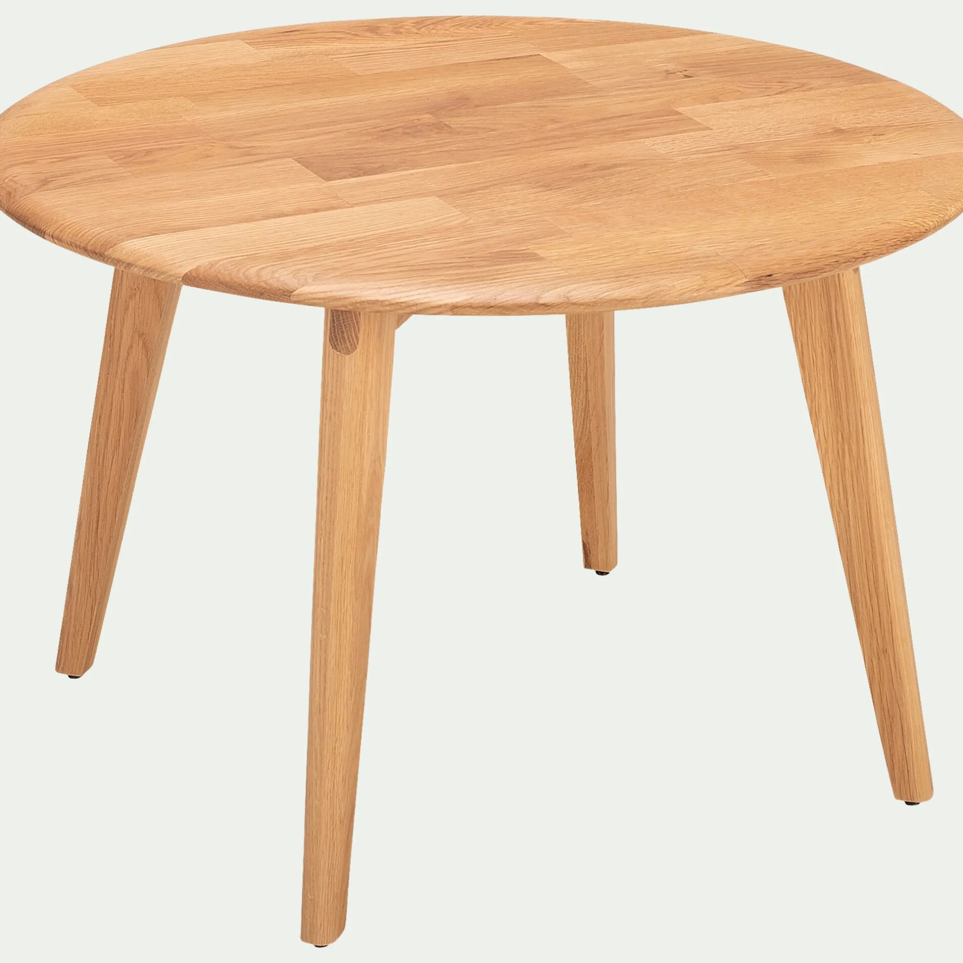 Table Basse*alinea Table basse ronde en chêne massif - Bois clair