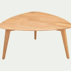 Table Basse*alinea Table basse triangulaire en chêne massif - Bois clair