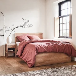 Table De Chevet*alinea Table de chevet en acacia 1 tiroir L42xl35xH56cm - Bois clair