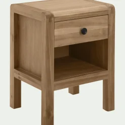 Table De Chevet*alinea Table de chevet en acacia 1 tiroir L42xl35xH56cm - Bois clair