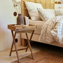 Table De Chevet|Bout De Canapé*alinea Table de chevet en bois d'acacia massif - Bois clair