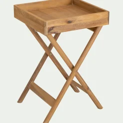 Table De Chevet|Bout De Canapé*alinea Table de chevet en bois d'acacia massif - Bois clair