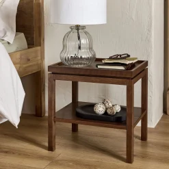 Table De Chevet*alinea Table de chevet en chêne L45xl35xH45cm - Bois foncé