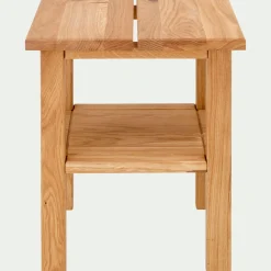 Table De Chevet*alinea Table de chevet en chêne massif 1 tablette - Bois clair