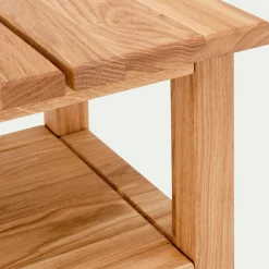 Table De Chevet*alinea Table de chevet en chêne massif 1 tablette - Bois clair