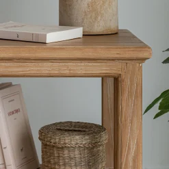 Table De Chevet|Bout De Canapé*alinea Table de chevet en orme L40xl35xH52cm - Bois clair