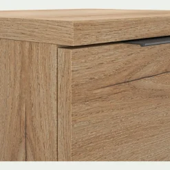 Table De Chevet*alinea Table de chevet suspendue en bois 1 tiroir L40xl36xH19cm - Bois clair