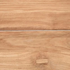 Table De Jardin*alinea Table de jardin en teck et aluminium - bois clair (8 places)