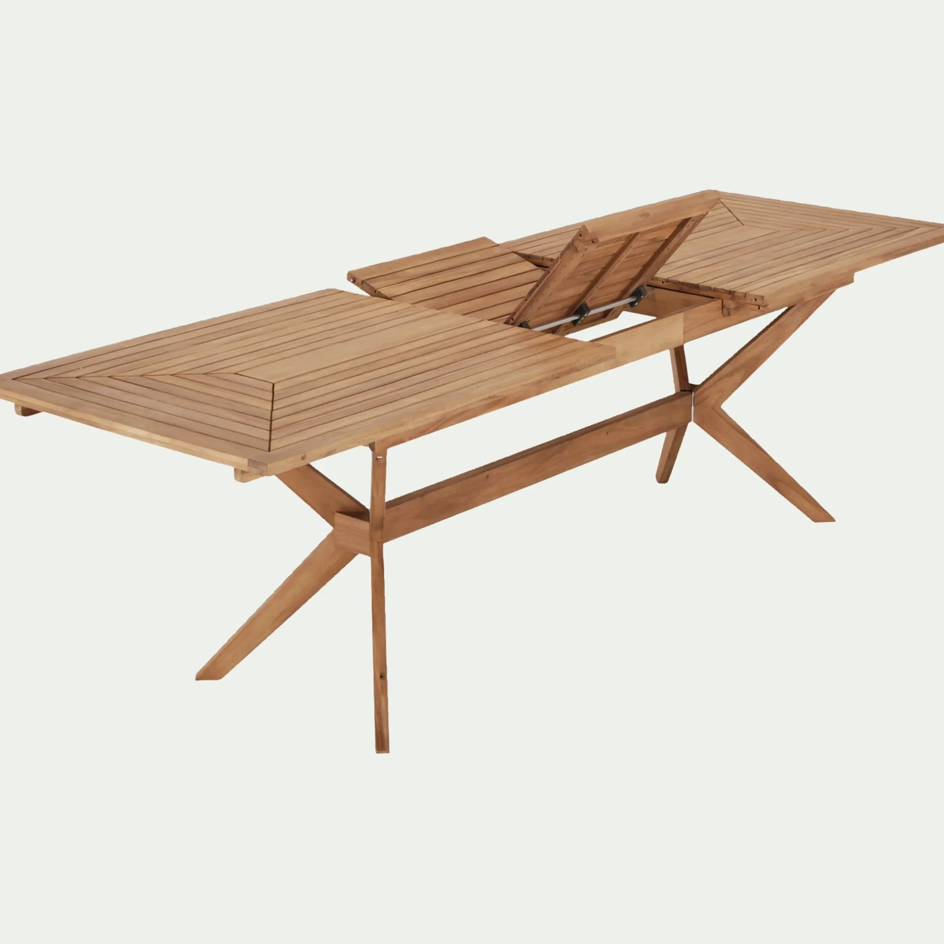 Table De Jardin*alinea Table de jardin extensible en acacia huilé - (10 à 12 places) Bois clair