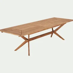 Table De Jardin*alinea Table de jardin extensible en acacia huilé - (10 à 12 places) Bois clair