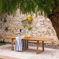 Table De Jardin*alinea Table de jardin extensible en teck FSC - (8 à 10 places) Bois clair