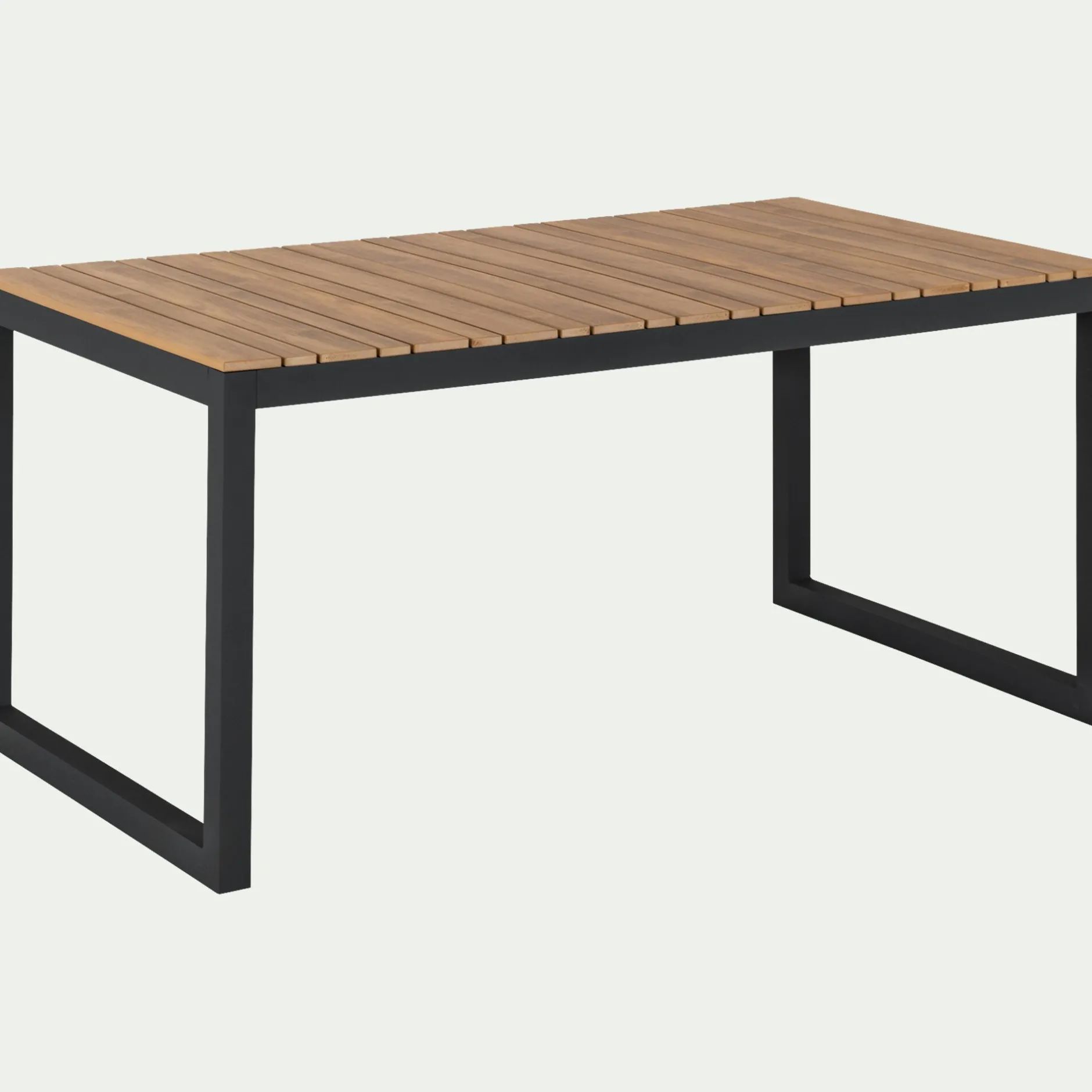 Table De Jardin*alinea Table de jardin fixe en polywood et aluminium - (6 places) Bois clair