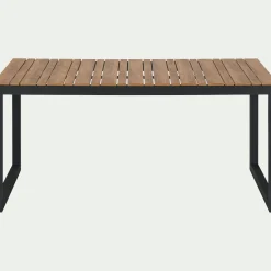 Table De Jardin*alinea Table de jardin fixe en polywood et aluminium - (6 places) Bois clair