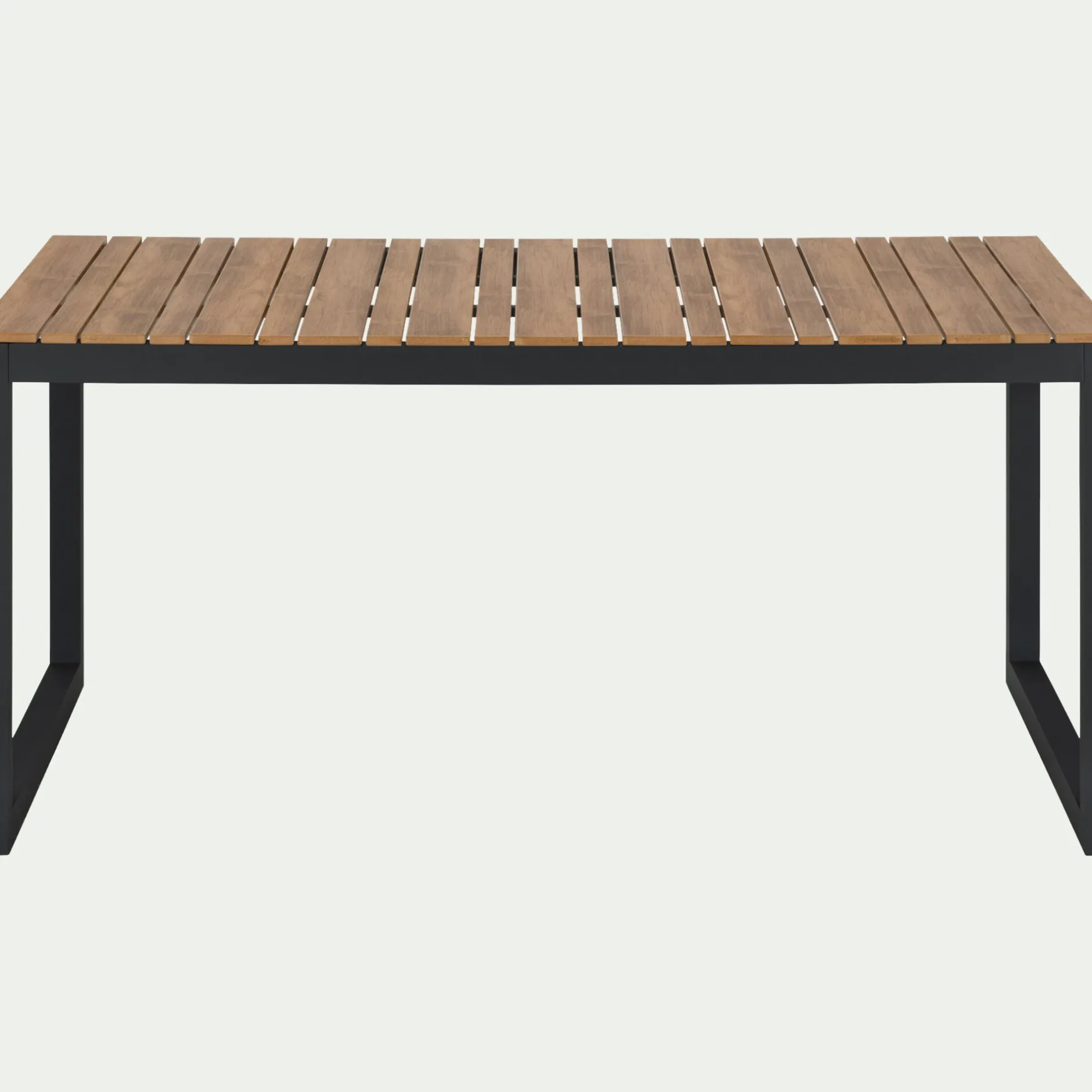 Table De Jardin*alinea Table de jardin fixe en polywood et aluminium - (6 places) Bois clair