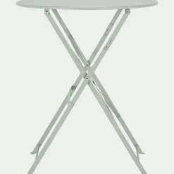 Table De Jardin*alinea Table de jardin pliante en acier - olivier (2 places) Vert