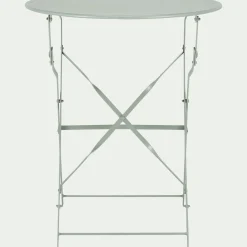 Table De Jardin*alinea Table de jardin pliante en acier - olivier (2 places) Vert